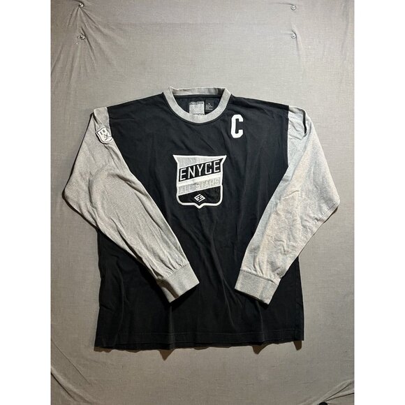 Enyce Other - Enyce Shirt Jersey Mens XL Black Long Sleeve Embroidered Street Wear Y2K.